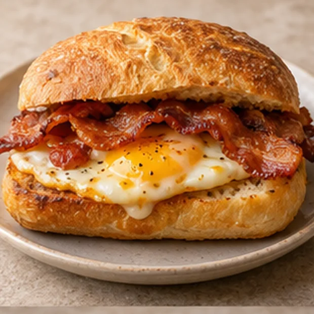 bacon_egg_roll Bacon and Egg - Image 1